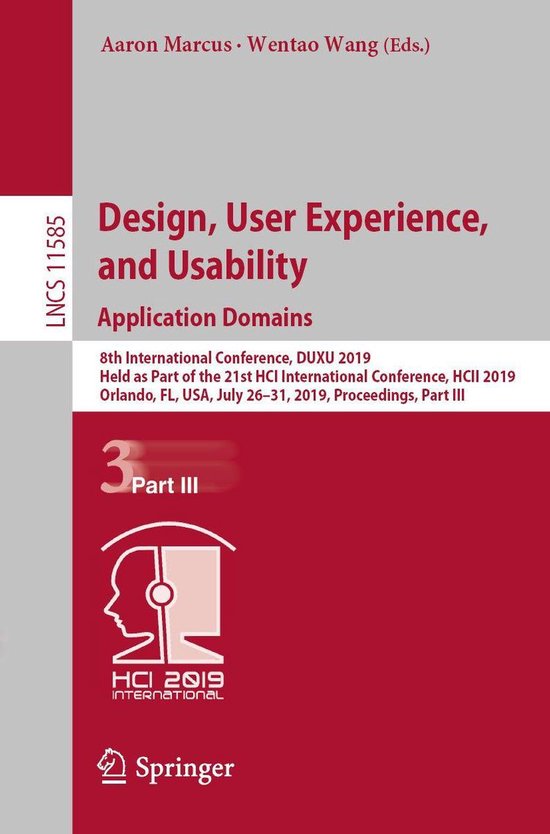 Springer Nature Proceedings Computer Science 3 - Design, Use ... - cover