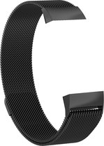 Gymston® Milanees bandje - Fitbit Charge 3 - Zwart - Small