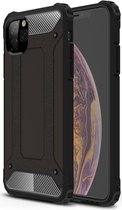 Apple iPhone 11 Pro Max Hoesje Shock Proof Hybride Back Cover Zwart