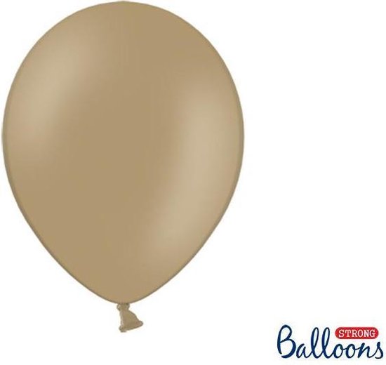"""Strong Ballonnen 30cm, Pastel Cappuccino (1 zakje met 10 stuks)"""
