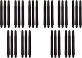 Darts Set zwarte darts shafts - 10 sets (30 stuks) - medium - darts shafts - Cadeau