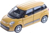 Welly Miniatuur Fiat 500l Geel