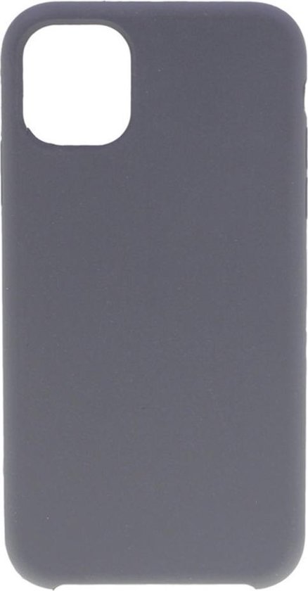 Shop4 - iPhone 11 Pro Hoesje - Zachte Back Case Mat Donker Grijs