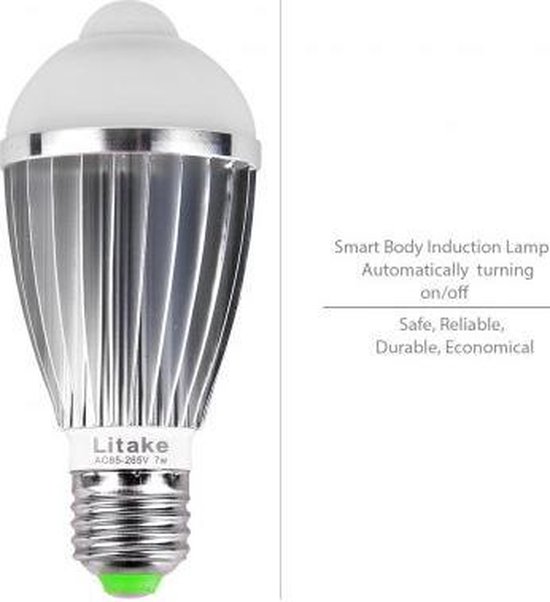 Allergie opmerking geloof LED Lamp bulb E27 met motion detectie AAN UIT op bewegingssensor | bol.com