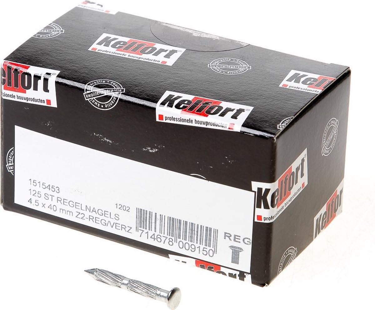 Kelfort Regelnagel staal/gegalvaniseerd bol-verzonken kop (BKV) 4.5 x 40mm