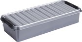 Sunware - Q-line opbergbox 6,5L metaal zwart - 48,5 x 19 x 10,5 cm