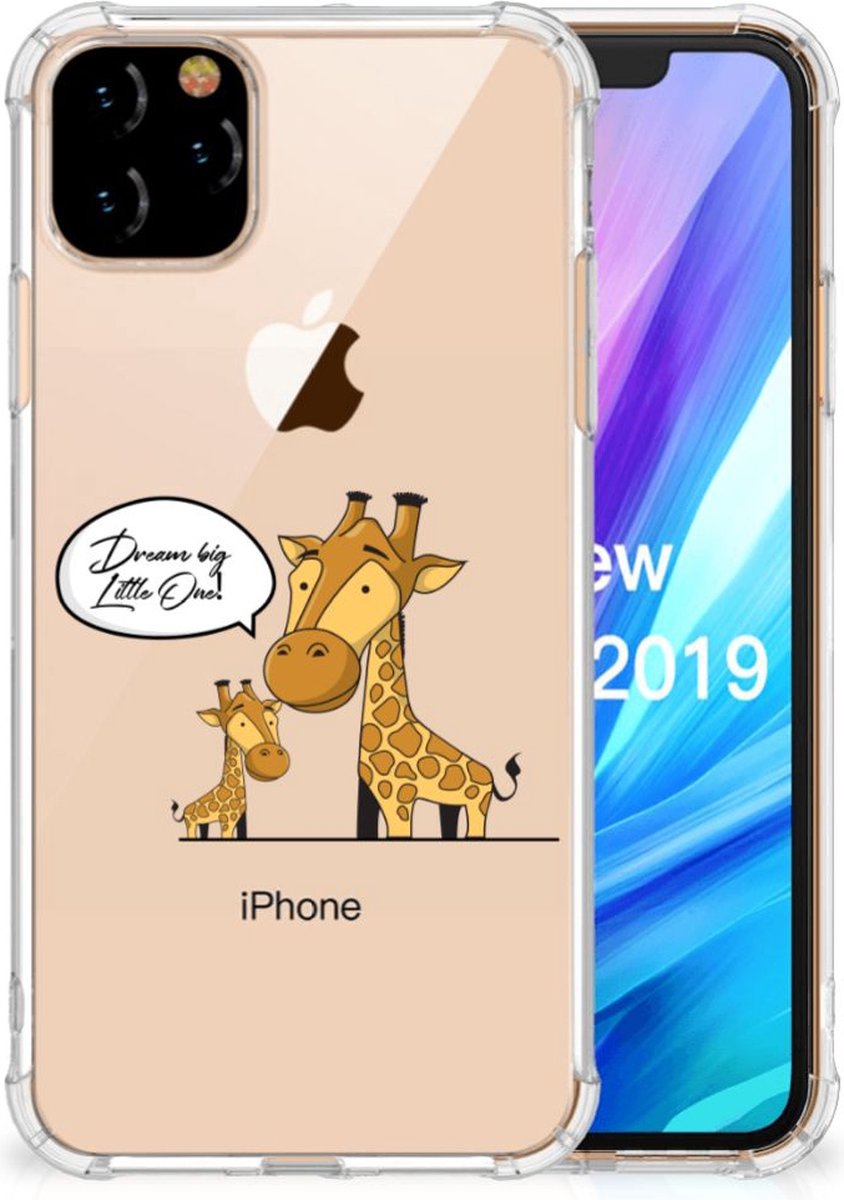 Apple iPhone 11 Pro Max Stevig Bumper Hoesje Giraffe
