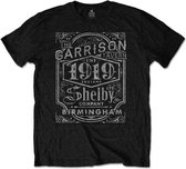 Peaky Blinders - Garrison Pub Heren T-shirt - S - Zwart