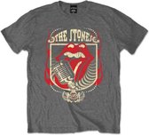The Rolling Stones Heren Tshirt -M- 40 Licks Grijs