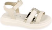 TOMMY HILFIGER  meisjes Velcro Sandal Platinum          GOUD 36