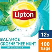 Lipton - Feel Good Selection Groene Thee Munt - 12x 100 zakjes