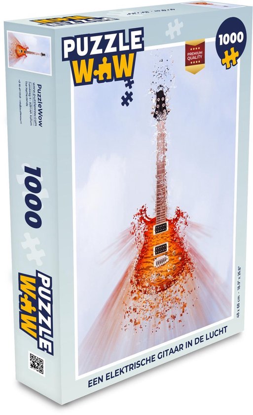 Puzzle Guitare électrique 1000 pièces - Une guitare électrique dans les  airs | bol.com