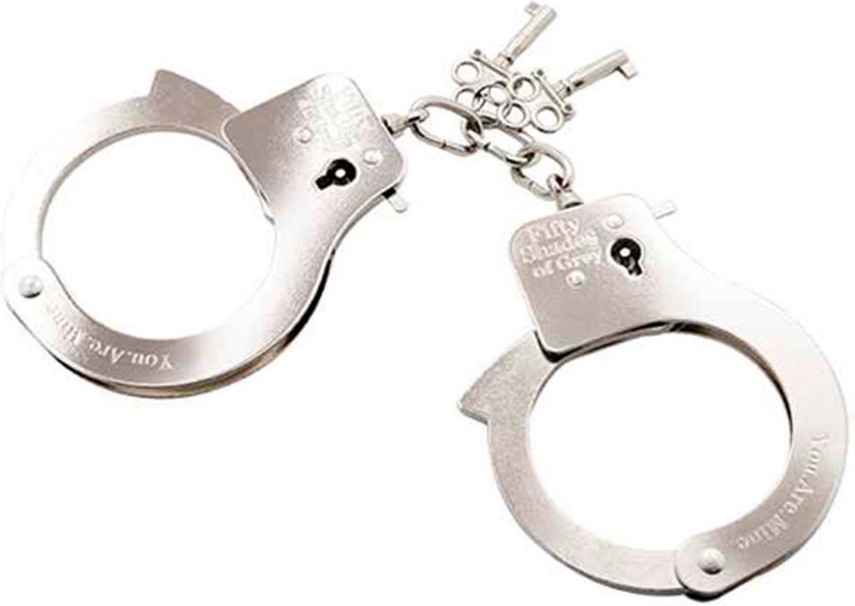 Goedkoopste Fifty Shades of Grey You are mine - Metalen Handboeien - Zilver