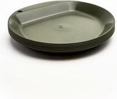 Camper Plate Flat set van 6- Olive Green