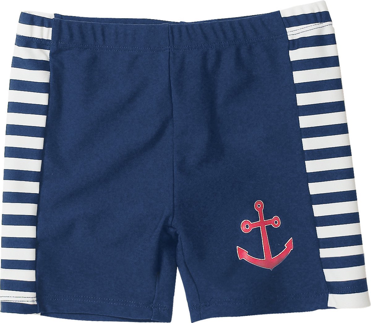 Playshoes - UV-zwemshort dreumes/peuter/kind - blauw-wit gestreept - 134-140cm