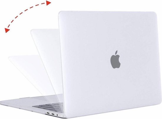 Macbook Pro 13 inch 2018 - Clip-On Hard Case - Wit - Xssive