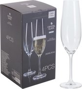 Set van 4 stuks Champagneglazen 260 ml - Atmos Fera Kristal