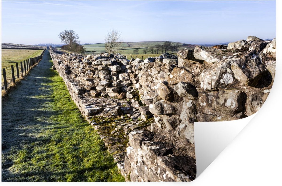 bol.com | Muursticker Muur van Hadrianus -zon schijnt bijMuur van