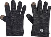 Coolibar - UV-werende handschoenen voor kinderen - Y-Gannet - Houtskool Camo - maat M (7-8yrs)