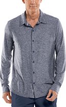 Coolibar - UV-werend Overhemd voor heren - Vita Button Down - Navy - maat L