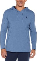 Coolibar - UV Hoodie voor heren - Oasis - Pacifisch blauw - maat M