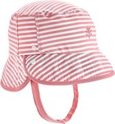 Coolibar - UV Bucket Hoed voor baby's - Linden - Roze/Wit - maat 24-36M (51CM)