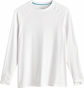 Coolibar - UV Shirt voor heren - Longsleeve - LumaLeo - Wit - maat M