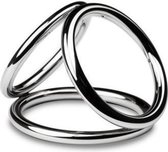 Sinner - Triad Chamber Metalen Cock- En Balring - Medium