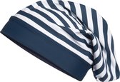 Playshoes - UV-beanie voor kinderen - Maritiem - Navy-blauw / wit - maat XL (55CM)