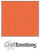 CraftEmotions linnenkarton 100 vel oranje Bulk LC-23 30,5x30,5cm 250gr