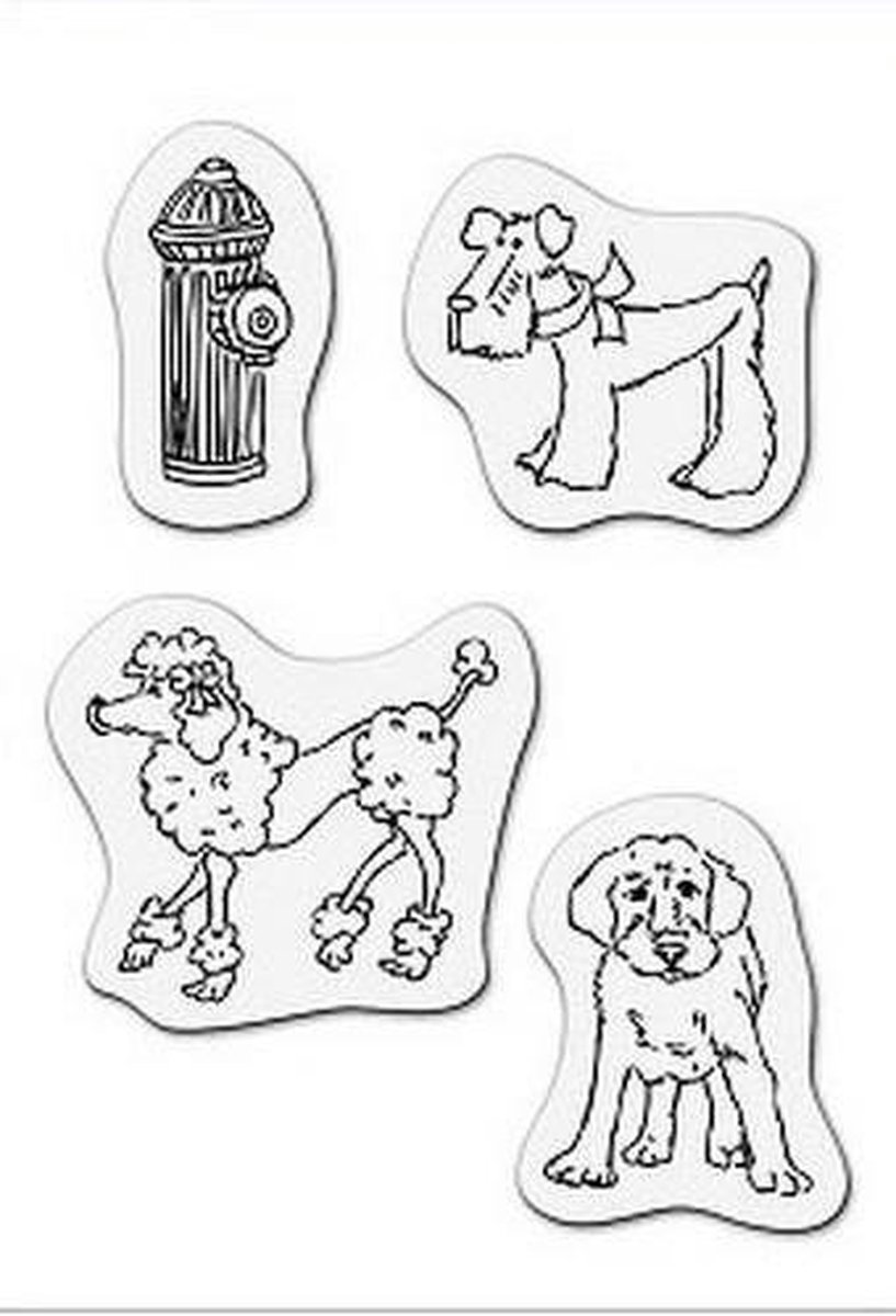 Stempel Honden 8 x 11cm