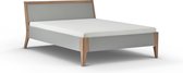 Beter Bed Select bed Topaz met lattenbodem en matras - 160 x 200 cm - bruin+grijs