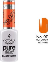 VICTORIA VYNN™ Gel Nagellak - Gel Polish - Pure Creamy Hybrid  - 8 ml - Hot Orange  - 075