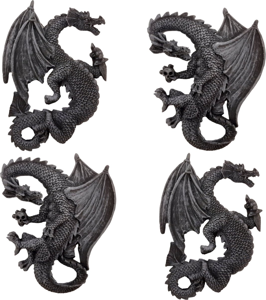 Set Draken Beeld Hangend - set van 4 draken fantasy gothic 15 cm |  GerichteKeuze | bol.com