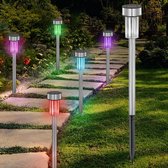 Outdoor Lights solar stekers - 10 stuks - LED - verschillende lichtkleuren