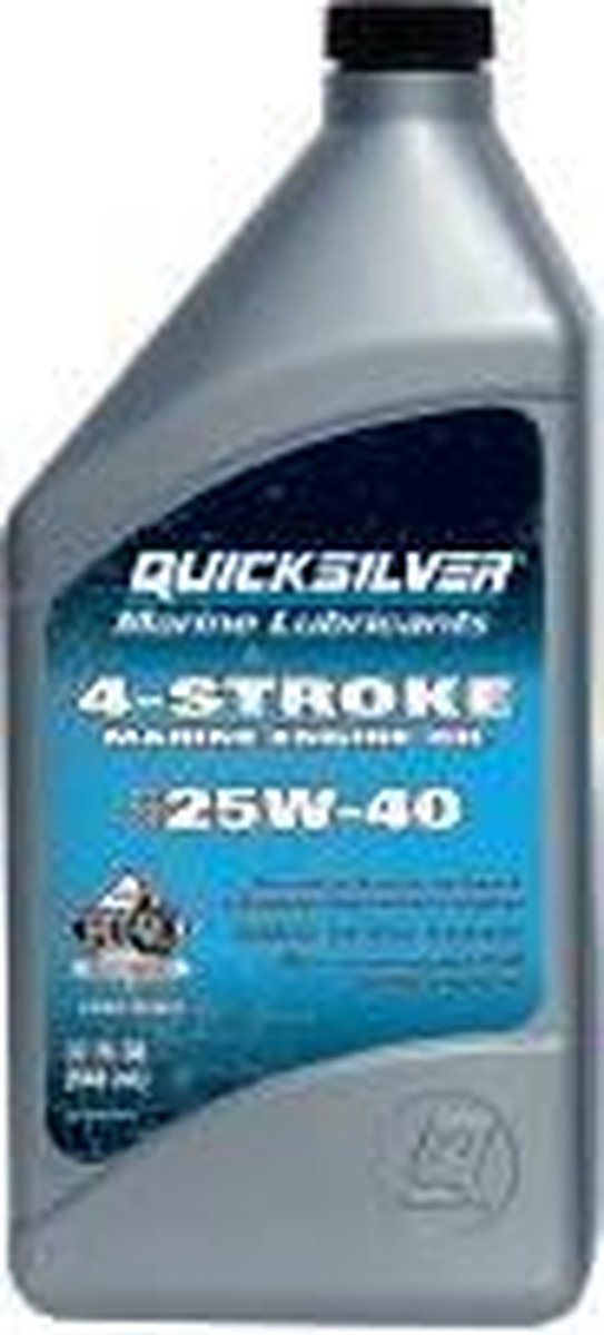 25W40 - 1L fles 4-takt Quicksilver Motorolie