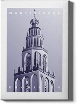Walljar - Martinikerk - Muurdecoratie - Poster met lijst