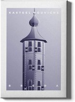 Walljar - Kasteel Bouvigne - Muurdecoratie - Poster met lijst