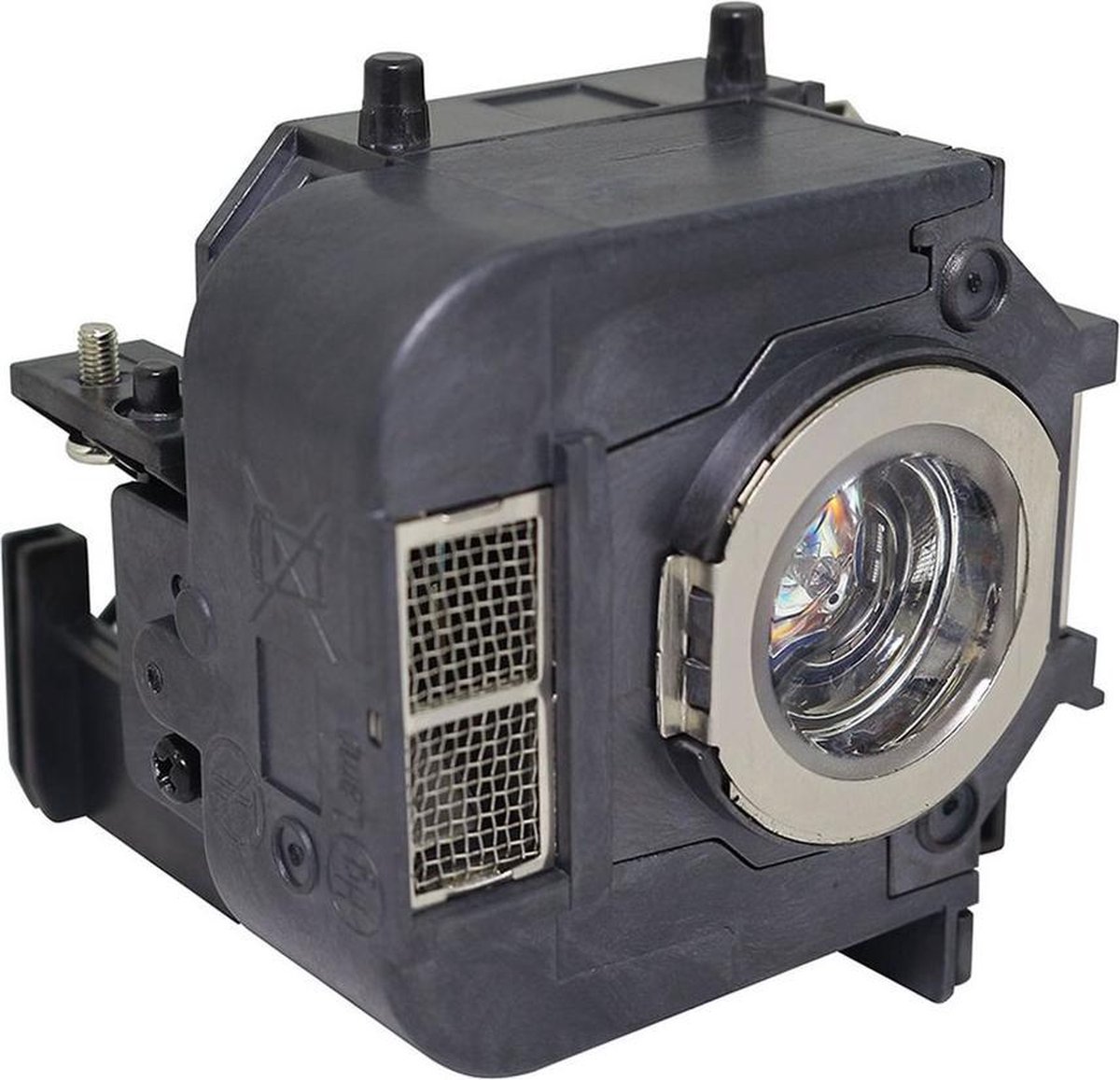 Beamerlamp geschikt voor de EPSON H356B beamer, lamp code ELPLP50 / V13H010L50. Bevat originele P-VIP lamp, prestaties gelijk aan origineel.