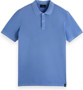 Scotch & Soda Polo Korte Mouw Seaside Blauw - Maat M