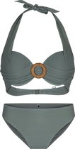 LingaDore - Halter Bikini Set Army - maat 42B - Groen