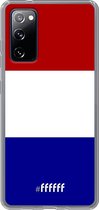 6F hoesje - geschikt voor Samsung Galaxy S20 FE - Transparant TPU Case - Nederlandse vlag #ffffff