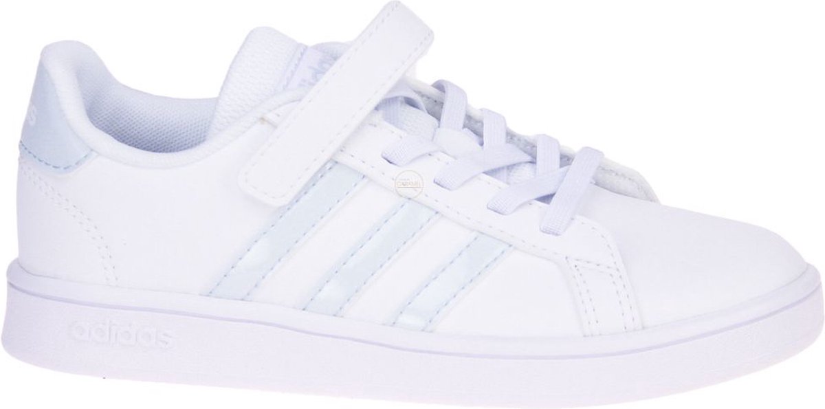 adidas Grand Court C sneakers meisjes wit/licht blauw " | bol.com