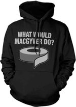 MacGyver Hoodie/trui -XL- What Would MacGyver Do Zwart