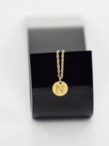 Armband letter N - goud