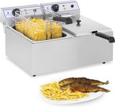Royal Catering Elektrische friteuse - 2 x 17 Liter - ook geschikt voor vis