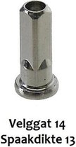 Verloopnippel velg 14 spaak 13 p/stuk