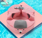 Babyveiligheid solide float upf 50 + uv luifel / badspeelgoed [3d oksel flaot roze]