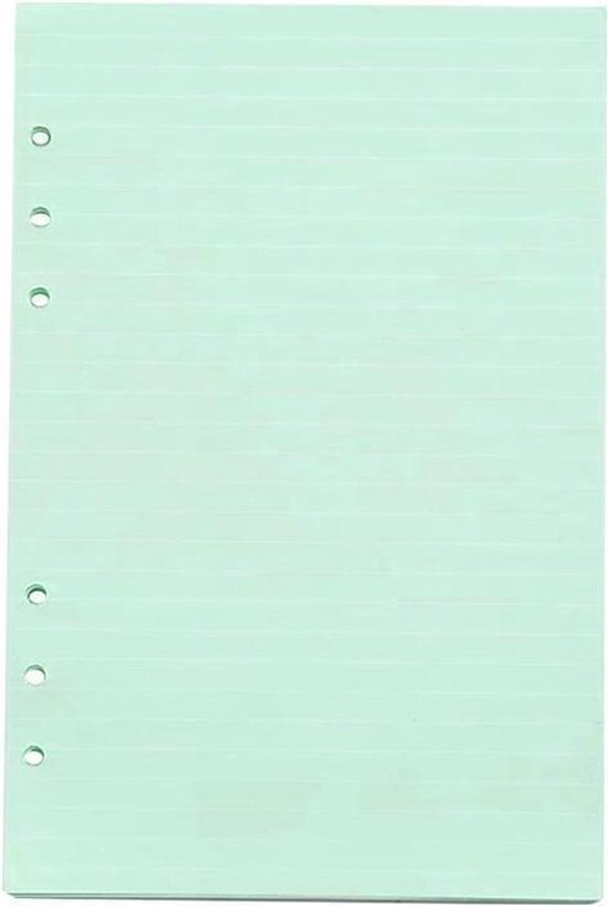 Hoes Rusteloos Jeugd Losbladige papieren met 6-gaatjes voor a5 / a6 ringband notitieboek [c-a6]  | bol.com