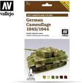 Vallejo 78414 German Camouflage 1943/1944 - Acryl set Verf set